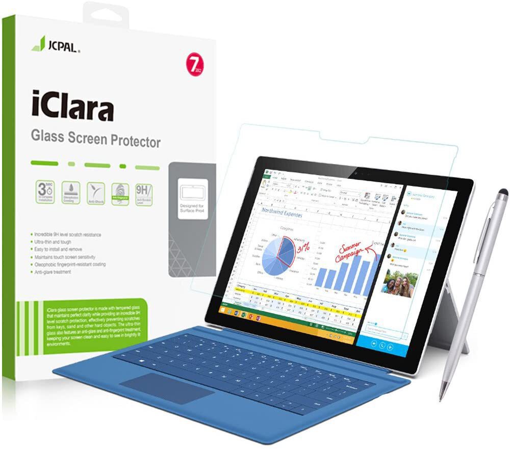 محافظ صفحه نمایش شیشه ای جی سی پال مدل iclara مناسب برای تبلت مایکروسافت Surface Pro  - Thumbnail 1