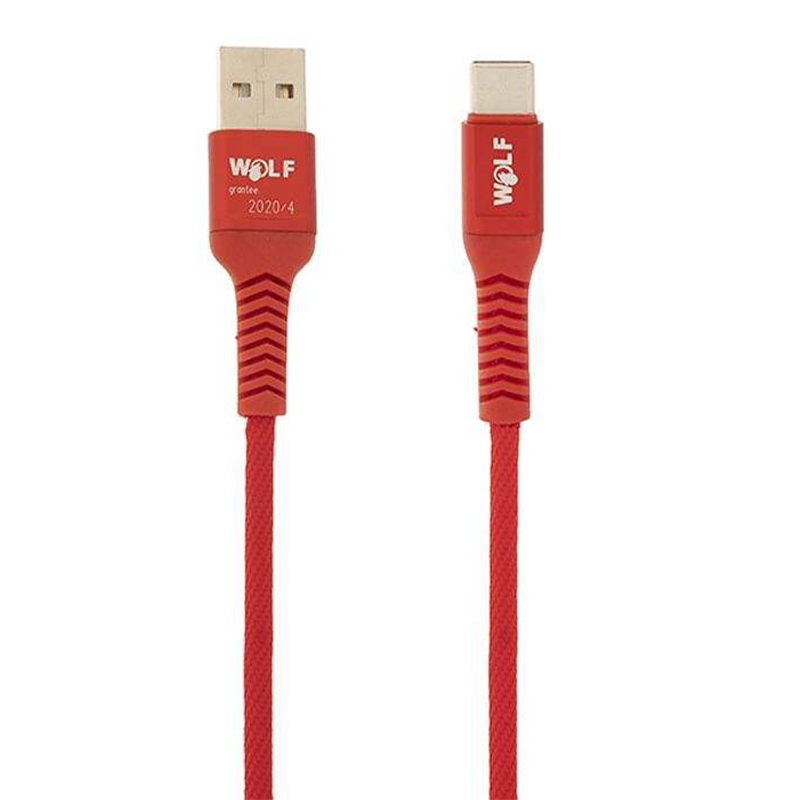 کابل تبدیل USB به USB-C ولف مدل Ds2.4 طول 1 متر - Thumbnail 1