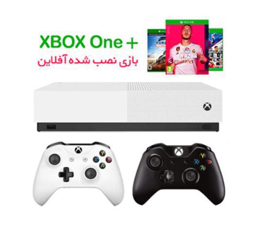 باندل کنسول بازی مايکروسافت مدل ایکس باکس وان اس دیجیتال ظرفيت 1 ترابايت + 2 عدد دسته سفید و مشکی + 20 بازی آفلاین - Main Image