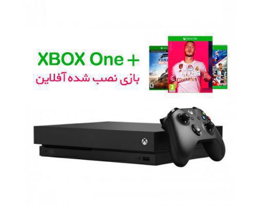 کنسول بازی مايکروسافت مدل ایکس باکس وان ایکس 1 ترابایت + 1 دسته مشکی + 20 بازی آفلاین انتخابی - Main Image