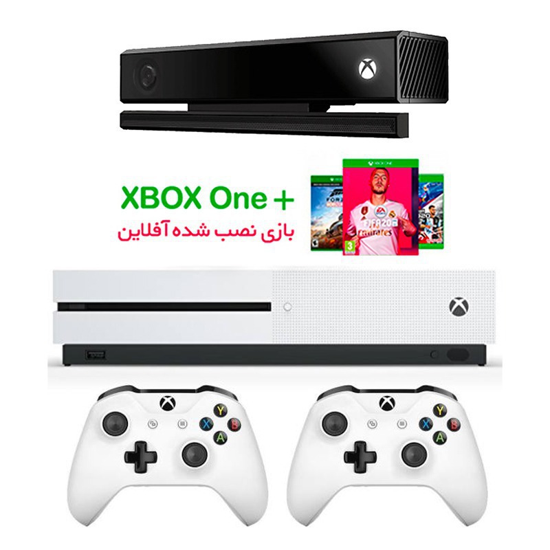 باندل کنسول بازی مایکروسافت مدل ایکس باکس وان اس ظرفیت 1 ترابایت + 1 دسته سفید + بازی نصب شده + کینکت - Thumbnail 2