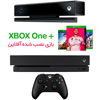 کنسول بازی مایکروسافت مدل ایکس باکس وان ایکس 1 ترابایت + 1 دسته مشکی+ 20 عدد بازی آفلاین نصب شده +کینکت - Main Image