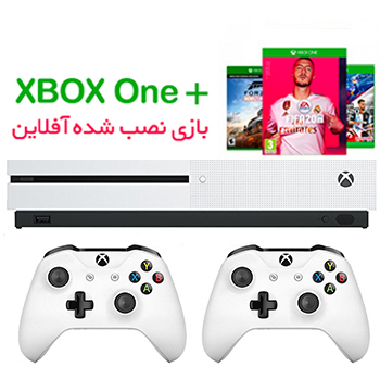 کنسول بازی مایکروسافت مدل ایکس باکس وان اس ظرفیت 1 ترابایت + 2 دسته سفید + بازی نصب شده - Main Image