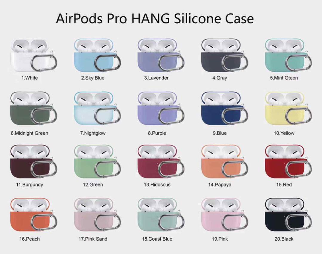 کاور محافظ سیلیکونی مناسب برای کیس هدفون اپل AirPods Pro - Thumbnail 1