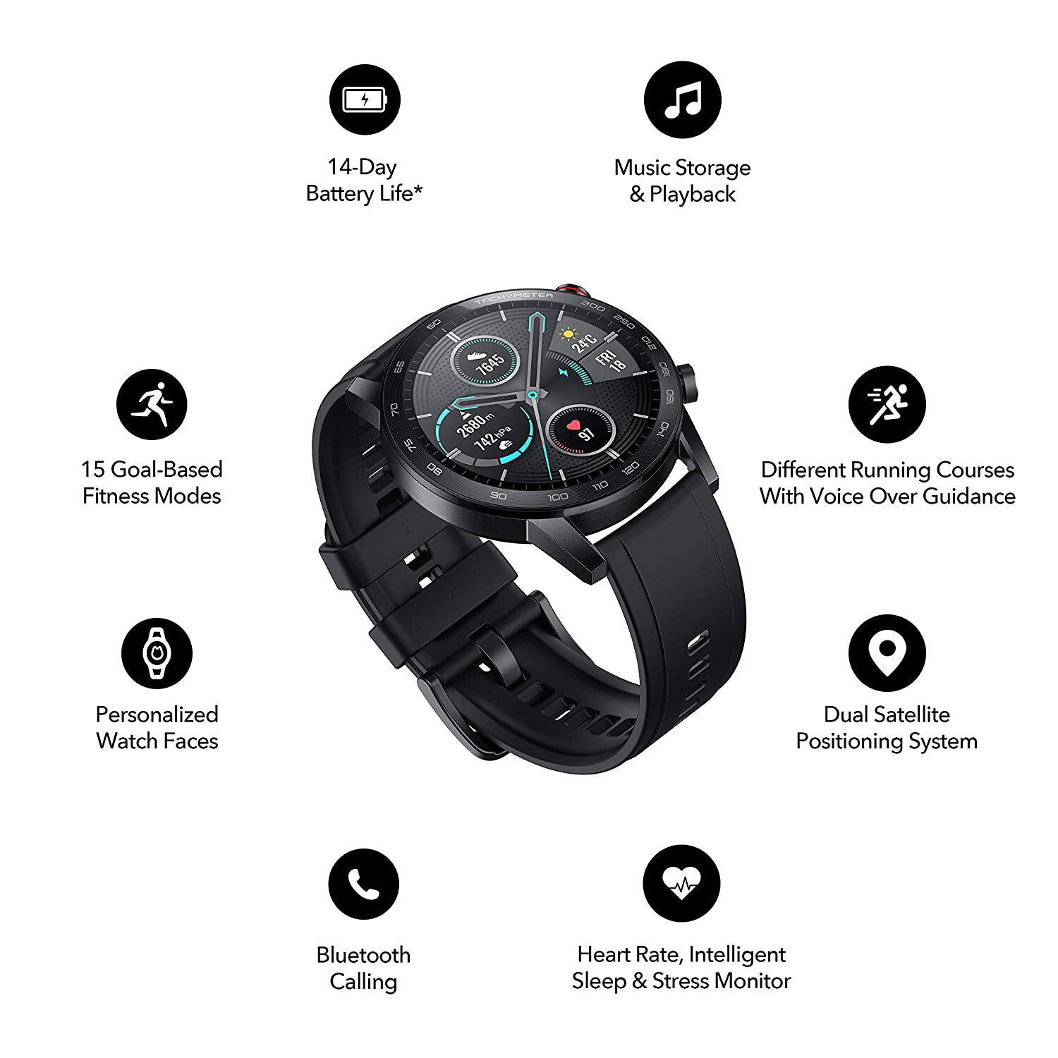 ساعت هوشمند آنر مدل MagicWatch 2 46 mm - Thumbnail 3