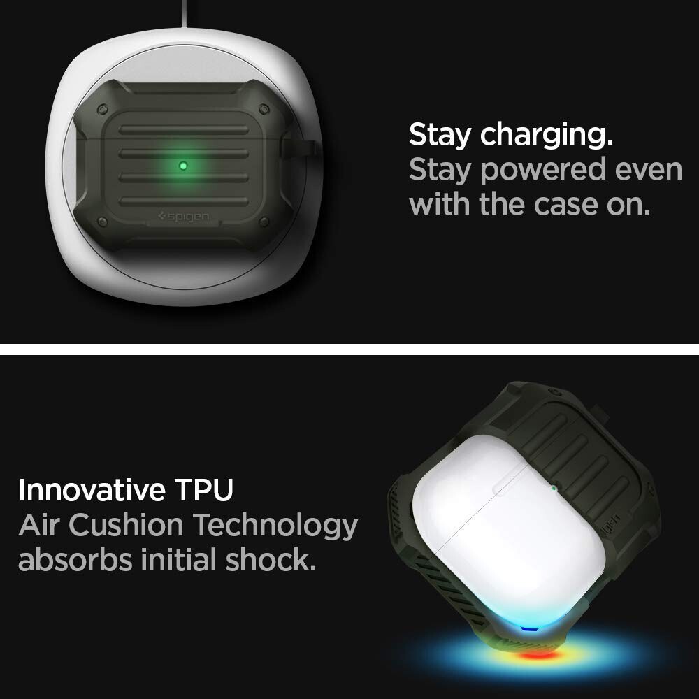 کاور اسپیگن مدل Tough Armor مناسب برای کیس اپل Airpods Pro - Thumbnail 2