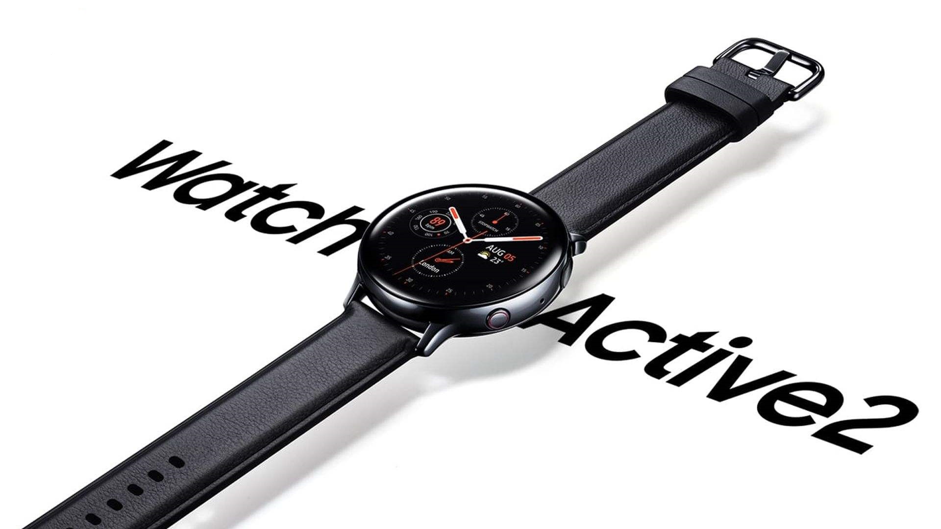 ساعت هوشمند سامسونگ مدل Galaxy Watch Active2 40mm بند چرم - Thumbnail 1