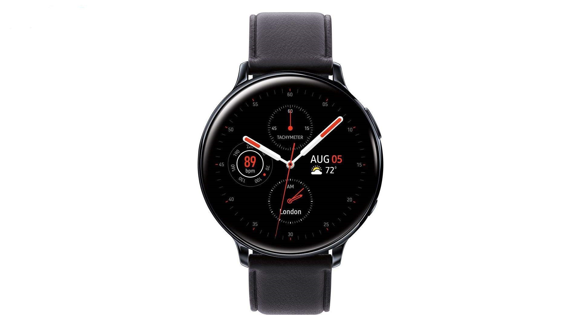 ساعت هوشمند سامسونگ مدل Galaxy Watch Active2 40mm بند چرم
