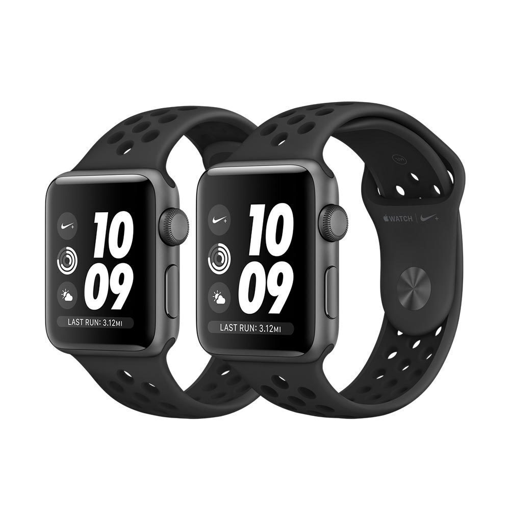 اپل واچ نایکی پلاس 3 خاکستری با بند اسپورت انتراسیت مشکی 42mm - Thumbnail 3