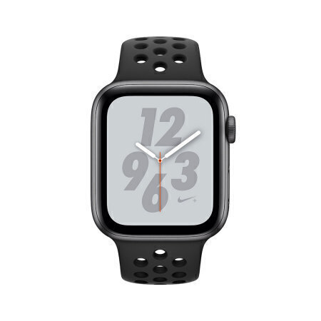 اپل واچ نایکی پلاس سری 4 آلومینیوم خاکستری با بند اسپورت مشکی 44mm - Main Image