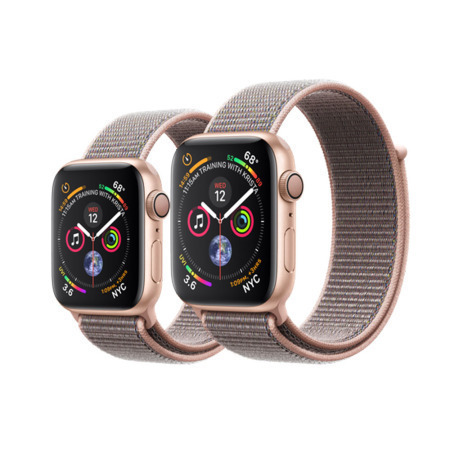 اپل واچ سری 4 آلومینیوم گلد با بند اسپورت لوپ صورتی 44mm - Thumbnail 3