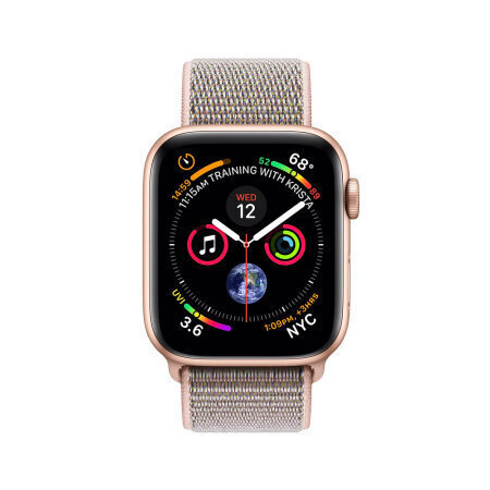 اپل واچ سری 4 آلومینیوم گلد با بند اسپورت لوپ صورتی 44mm - Main Image