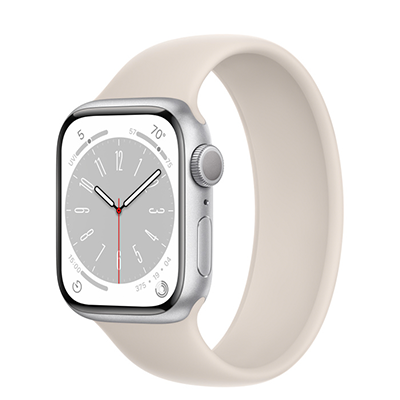 اپل واچ سری 8 آلومینیوم سیلور با بند سولوپ 41mm - Main Image