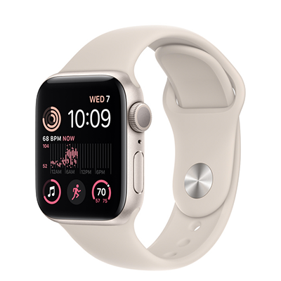 اپل واچ سری SE آلومینیوم 202۲ با بند اسپورت سیلیکون 40mm - Thumbnail 4