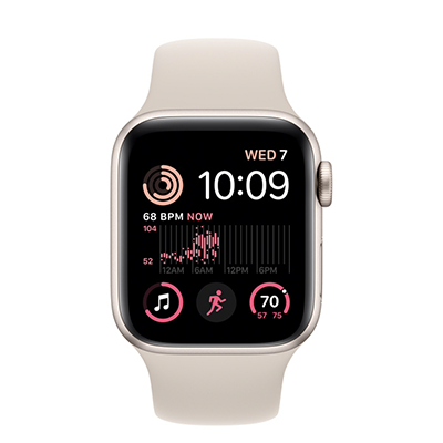 اپل واچ سری SE آلومینیوم 202۲ با بند اسپورت سیلیکون 40mm - Thumbnail 5