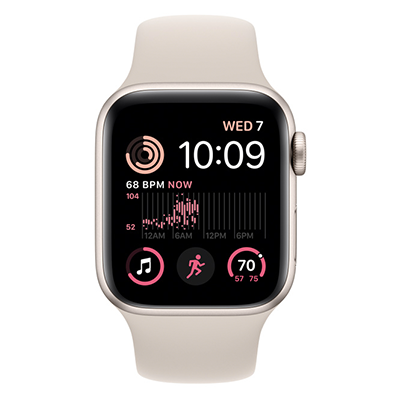 اپل واچ سری SE آلومینیوم 202۲ با بند اسپورت سیلیکون 44mm - Thumbnail 5