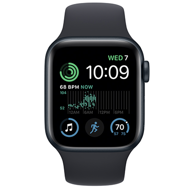 اپل واچ سری SE آلومینیوم 202۲ با بند اسپورت سیلیکون 44mm - Thumbnail 3
