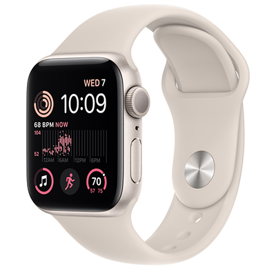 اپل واچ سری SE آلومینیوم 202۲ با بند اسپورت سیلیکون 44mm - Thumbnail 4