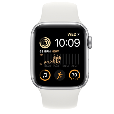 اپل واچ سری SE آلومینیوم 202۲ با بند اسپورت سیلیکون 44mm - Thumbnail 7