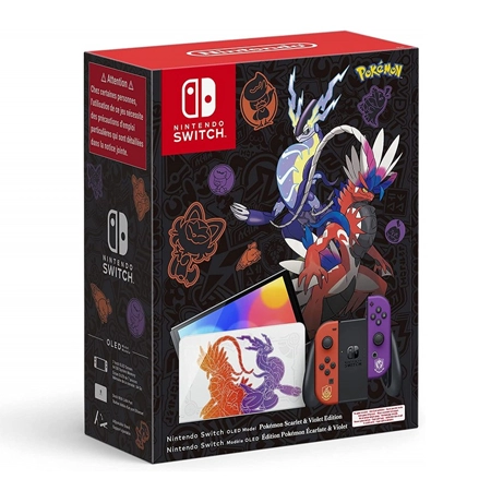کنسول بازی نینتندو سوییچ مدل OLED طرح بازی Pokémon Scarlet & Violet - Thumbnail 1
