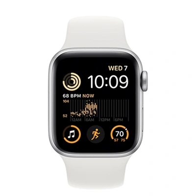 اپل واچ سری SE آلومینیوم 202۲ با بند اسپورت سیلیکون 40mm