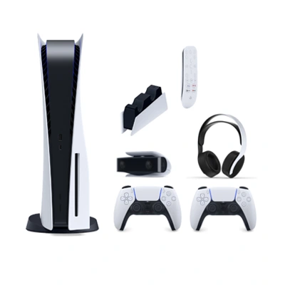 باندل کنسول بازی سونی اروپا مدل پلی استیشن (Playstation 5 (1216 Drive به همراه یک هدست و یک پایه شارژر و یک دوربین و یک ریموت و یک دسته بازی - Main Image