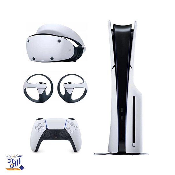 باندل کنسول بازی سونی مدل پلی استیشن 5 اسلیم استاندارد دیسک خور 2000 (made in japan) + هدست PS VR2