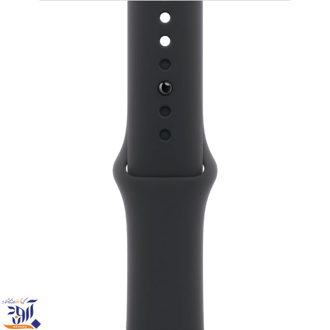 اپل واچ سری 11 جت بلک با بند اسپرت سیلیکون مشکی - Thumbnail 3