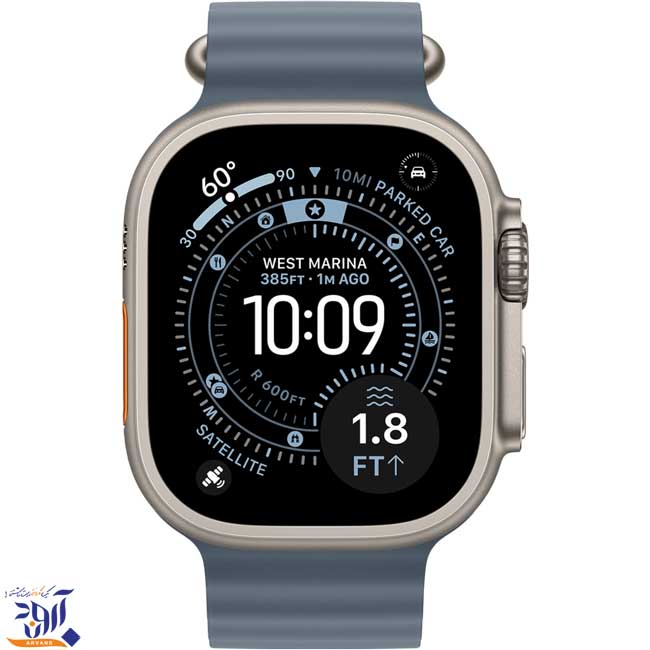 اپل واچ اولترا نسل 3 تیتانیومی نچرال با بند انکر بلو اوشن  - Thumbnail 1