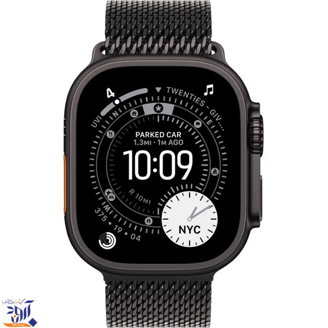 اپل واچ مدل اولترا نسل 3 تیتانیومی مشکی با بند میلانس مشکی - Thumbnail 1